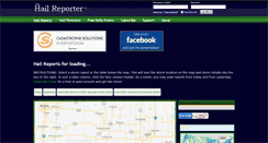 Desktop Screenshot of hailreporter.com