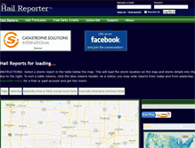 Tablet Screenshot of hailreporter.com